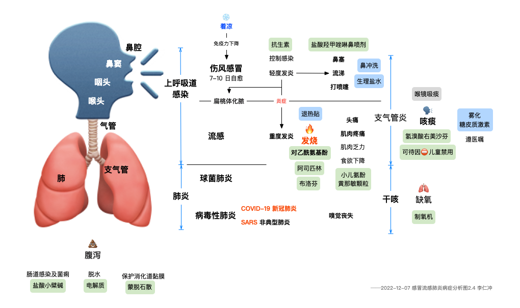 感冒流感肺炎病症分析图2.4